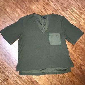 Topshop green shirt
